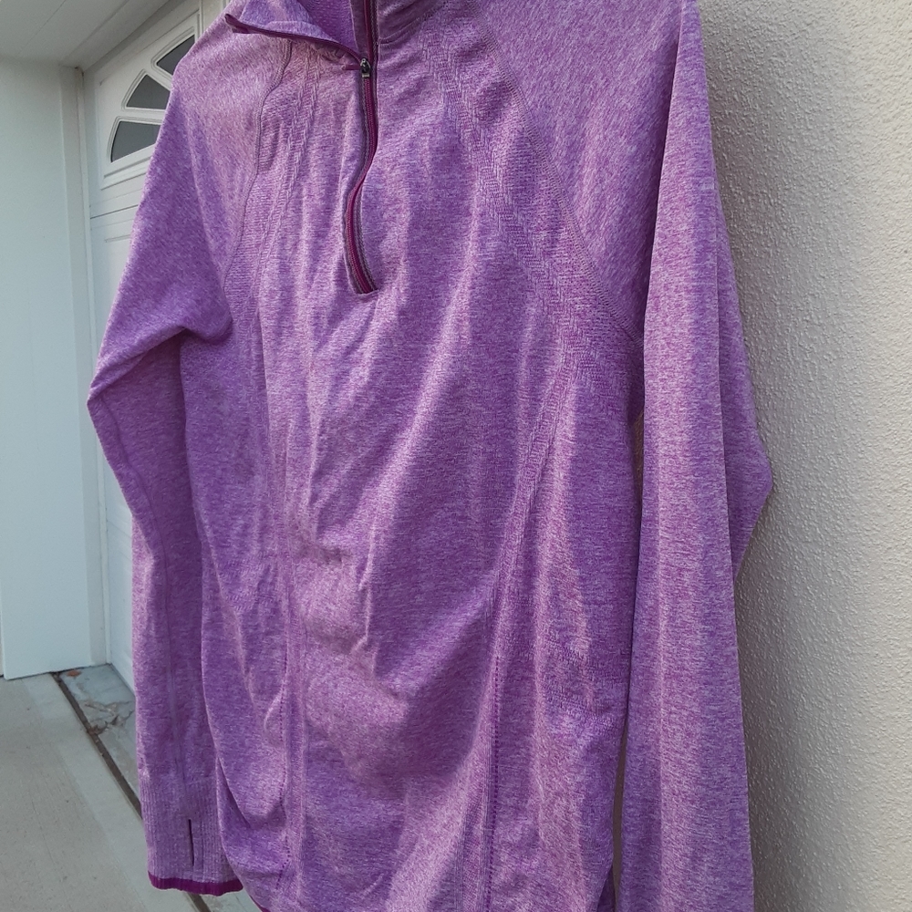 Athleta Activewear Top Long Sleeve Half Zip M - Picture 5 of 8